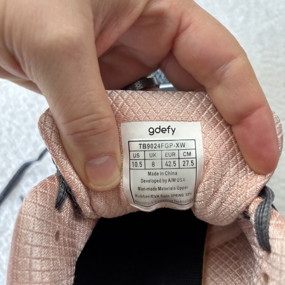 G-DEFY Womens 'Mighty Walk' Shoes Size 10.5 Gray/Pink Sneakers Comfort EUC - Picture 3 of 14